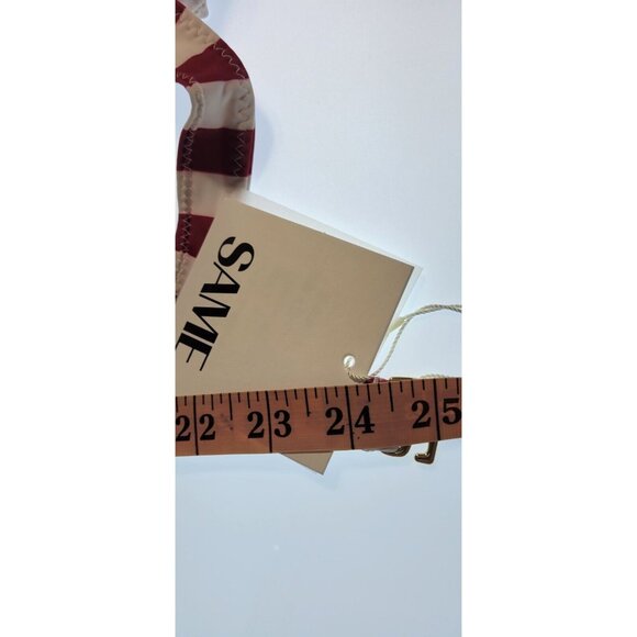 SAME LOS ANGELES 2 PC BIKINY WOMENS The Lady Bra And Rucched Bottom Stripped XS - Picture 13 of 13